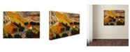 Trademark Global Vincent van Gogh 'Landscape with House' Canvas Art - 47" x 35" x 2"